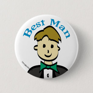 Best Man 2 Inch Round Button