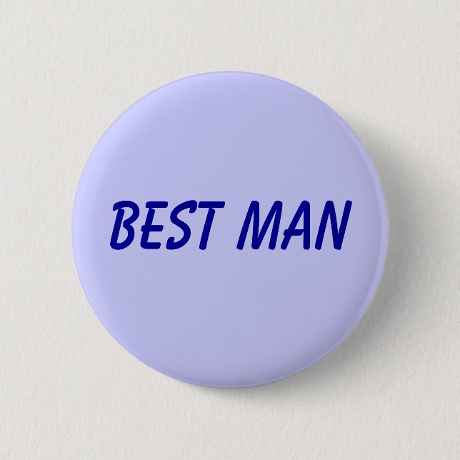 Best Man 2 Inch Round Button (Front)