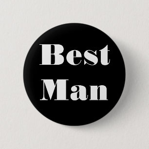 Best Man 2 Inch Round Button