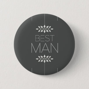 Best Man 2 Inch Round Button