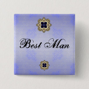 Best Man 2 Inch Square Button