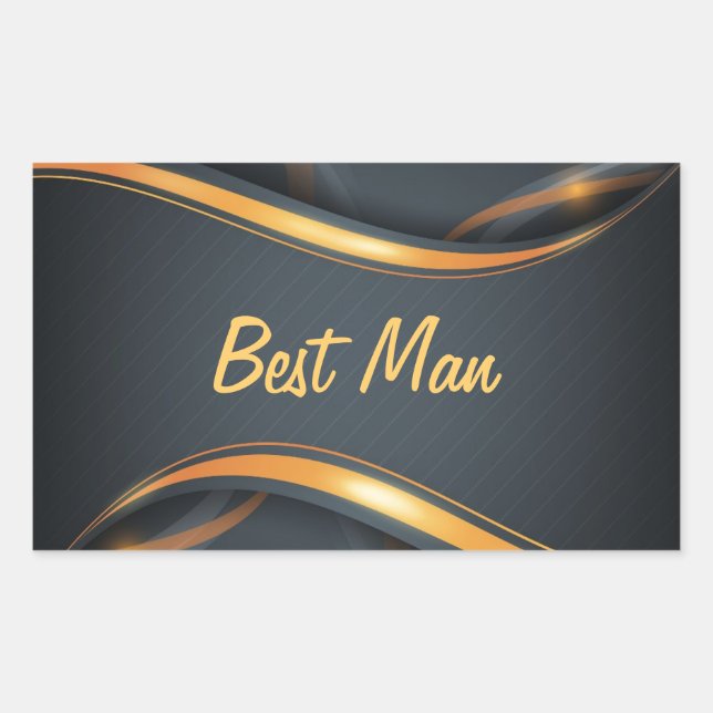 Best Man (b/g) Sticker (Front)