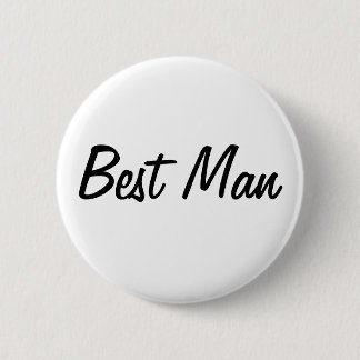 Best Man Badge 2 Inch Round Button