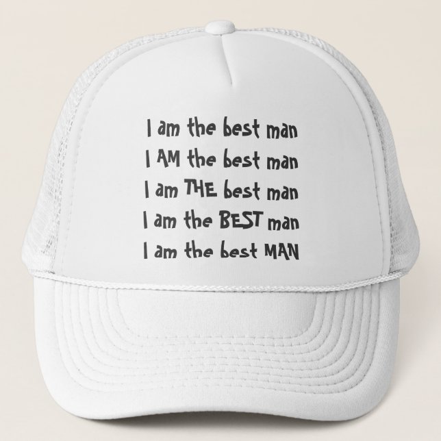 Best man Baseball Cap (Front)