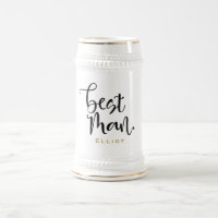 Best Man Black Script Name Wedding