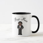 Best Man (Black) Wedding Mug<br><div class="desc">This black Best Man Wedding design is perfect for the rehearsal dinner,  wedding day activities or a thank you remembrance gift for this important person in your wedding party.</div>