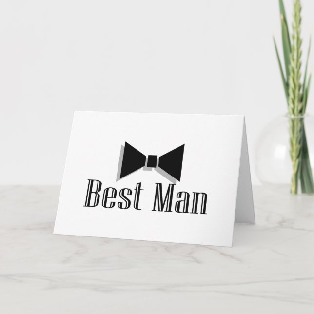 Best Man (Bow Tie 2) Card (Front)