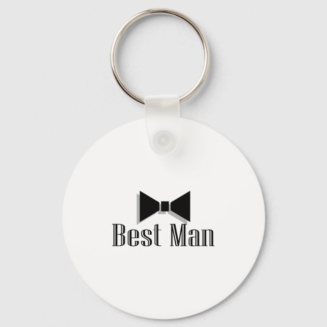 Best Man (Bow Tie 2) Keychain (Front)
