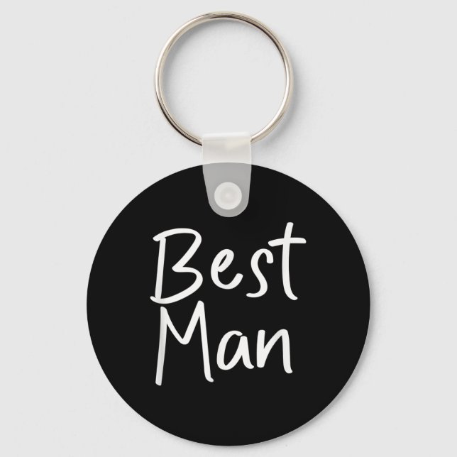 Best Man Bride Squad Tees Wedding Gift  Keychain (Front)
