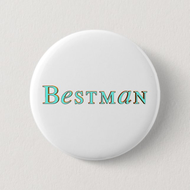 Best Man Button (Front)