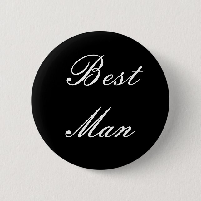 Best Man Button (Front)