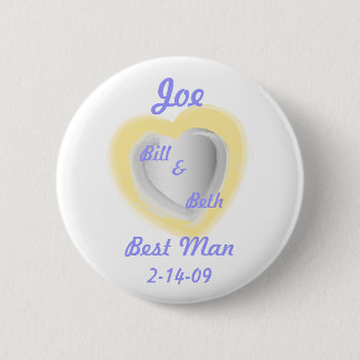 Best Man Button-Customize 2 Inch Round Button