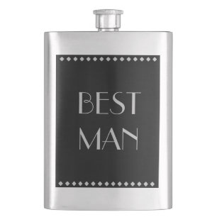 Best Man Classic Flask