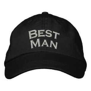 Best Man Cute Wedding Embroidered Hat