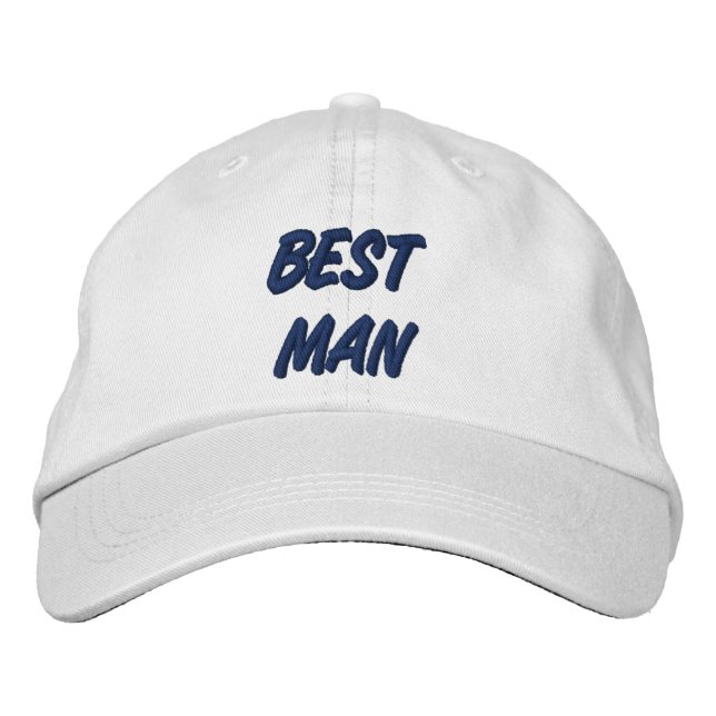 Best Man Embroidered Hat (Front)