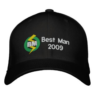 Best Man Embroidered Hat, Customizable Embroidered Hat