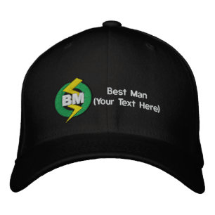 Best Man Embroidered Hat, Customizable Embroidered Hat