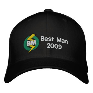 Best Man Embroidered Hat, Customizable Hat
