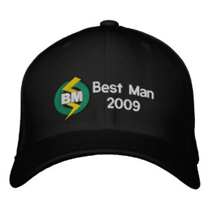 Best Man Embroidered Hat, Customizable Hat
