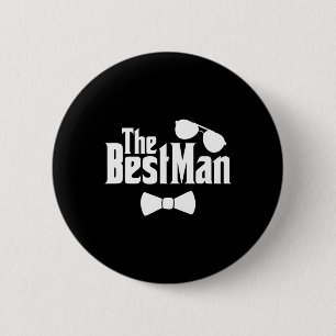 Best Man Friends Groom Bride Wedding Couple Bachel 2 Inch Round Button