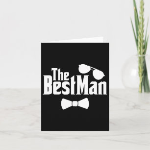 Best Man Friends Groom Bride Wedding Couple Bachel Card