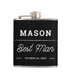 Best Man Gift Personalized Flask