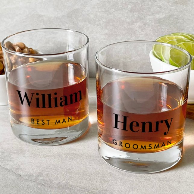 Best Man Groomsman Wedding Whiskey Glass (Creator Uploaded)