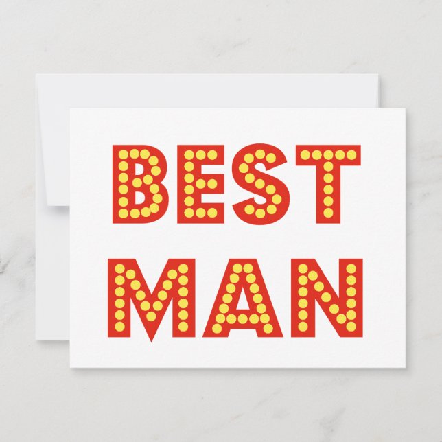 Best Man Invitation (Front)