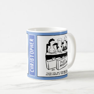 Best Man is in Bed with Bride & Groom. Coffee Mug