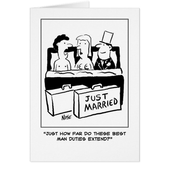 Best man joins the bride and groom in bed (Front)