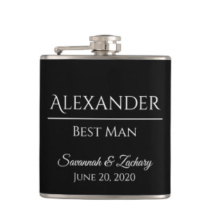 Best Man Liquor Flask Wedding Favour Gift