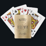 Best Man Monogram Wedding Playing Cards<br><div class="desc">Make your own custom playing cards. Personalize this design with your own text. You can further customize this design by selecting the "customize further" link if desired.</div>
