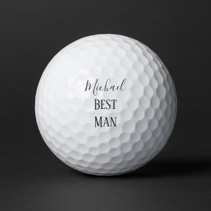 Best Man Name Wedding Golf Balls