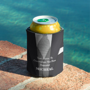 Best Man or Groomsman Invitation Can Cooler