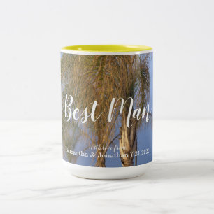 Best Man Palm Trees Personalized Mugs