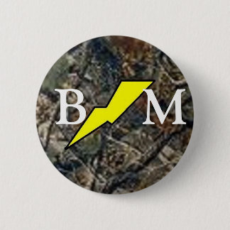 Best Man patch with camo 2 Inch Round Button