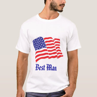 Best Man Patriotic Wedding T-Shirt