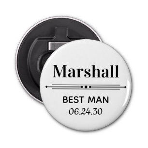 Best Man Personalized Bottle Opener