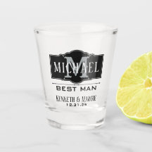BEST MAN PERSONALIZED SHOT GLASS