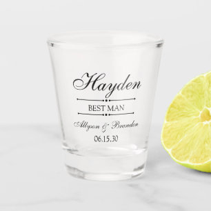 Best Man Personalized Shot Glass