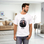 Best Man photo bachelor party T-Shirt<br><div class="desc">Personalize and add a photo into the circular frame. Add a name</div>