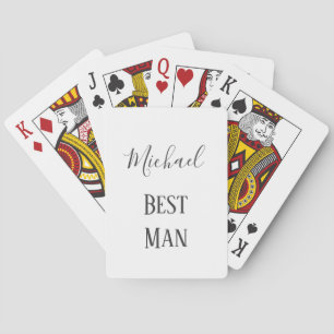 Best Man Playing Cards