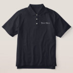 Best Man Polo Shirt<br><div class="desc">Best Man Polo Shirt is shown in Navy with White embroidered text.
Customize this item or buy as shown.</div>