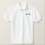 Best Man Polo Shirt<br><div class="desc">Best Man Polo Shirt shown in White with Black embroidered text.</div>