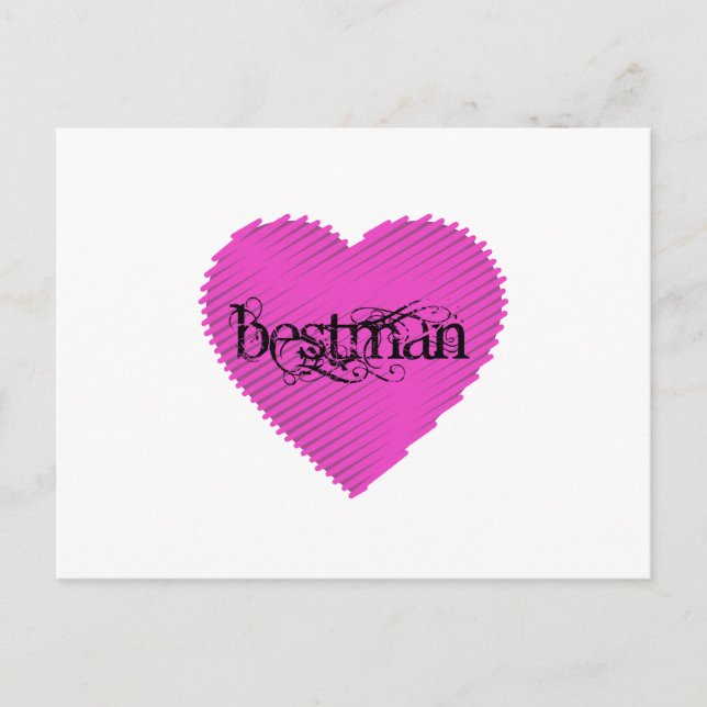 Best man postcard (Front)