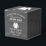 Best Man Proposal Will You Be My Groomsman Favor Box<br><div class="desc">Pop the BIG question to your best man with these fun gift boxes! Easily edit the wedding date. Fill this with fun treats or items your groomsmen will love! Gather the guys and get this party started!</div>