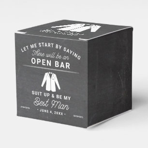 Best Man Proposal Will You Be My Groomsman Favor Box