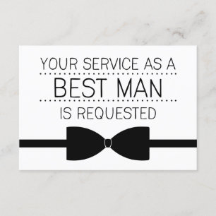 Best Man Request Groomsmen Invitation