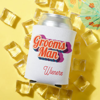 Best Man | Script Style Custom Wedding Can Cooler