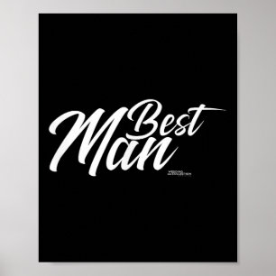 Best Man Shirt Bride And Groom Tees Wedding Annive Poster